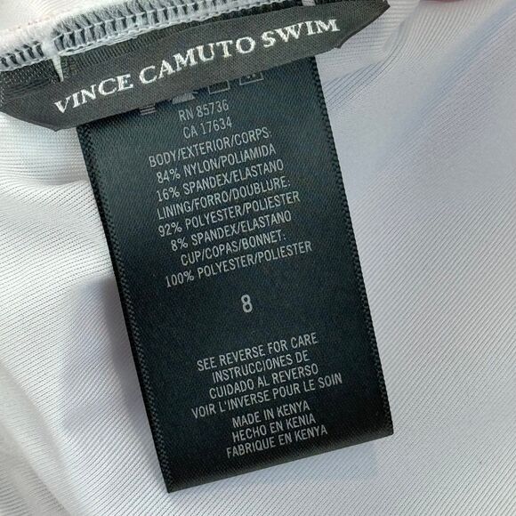 Vince CAMUTO Long Sleeve Open Back One-Piece floral Print rash guard new 8 - Picture 7 of 7